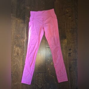 EUC MEMBERS MARK HOT PINK LEGGINGS SIZE SIZE
